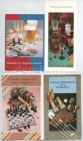4 db MODERN üdvözlő képeslap sakk motívummal / 4 modern greeting postcards with chess motives