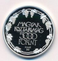 2008. 5000Ft Ag "Tokaji Történelmi Borvidék" kapszulában, tanúsítvánnyal T:PP Adamo EM219