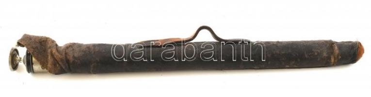 Régi fényképezőállvány, h: 46 cm