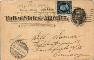 1897 (Vorläufer!) Philadelphia (Pennsylvania), 18te National Saengerfest 21-24. Juni 1897 / 18th Nat...