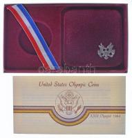 Amerikai Egyesült Államok 1984S 1$ Ag "XXIII. nyári olimpiai játékok Los Angeles" eredeti ...
