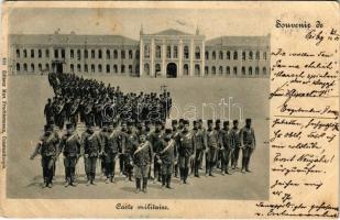 1901 Constantinople, Instanbul; Carte militaire / Turkish military, group of soldiers with military band. Editeur Max Fruchtermann (Rb)