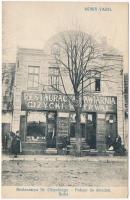 1914 Nowy Targ, Neumarkt; Restauracya St. Gizyckiego. Pokoje do sniadan. Bufet / hotel, restaurant and café, buffet (EK)