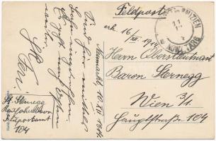 1914 Nowy Targ, Neumarkt; Restauracya St. Gizyckiego. Pokoje do sniadan. Bufet / hotel, restaurant a...