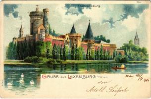 1900 Laxenburg b. Wien, Franzensburg. litho (Rb)