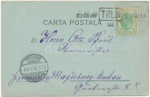 1899 Dorohoi, Dorohoj; Salutari din Dorohoi. Strada Grigore Ghica / street view. Editura Librariei J...