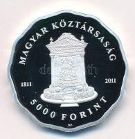 2011. 5000Ft Ag "Deák téri Evangélikus Templom" kapszulában, tanúsítvánnyal T:PP felületi ...