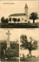1913 Cebe, Tebea; templom, Horea Tölgyfa, Avram Iancu sírja / biserica, Mormantul lui Iancu, Goronul lui Horia / church, oak tree, Iancu tomb (EK)