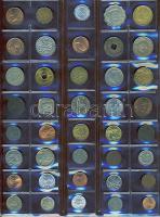 611db világpénz, igen sok tengerentúllal, régi és új, jobbakkal, benne ezüstök, albumlapokon T:vegye...