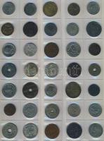 611db világpénz, igen sok tengerentúllal, régi és új, jobbakkal, benne ezüstök, albumlapokon T:vegye...