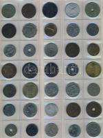 611db világpénz, igen sok tengerentúllal, régi és új, jobbakkal, benne ezüstök, albumlapokon T:vegye...