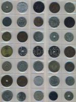 611db világpénz, igen sok tengerentúllal, régi és új, jobbakkal, benne ezüstök, albumlapokon T:vegye...