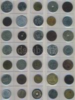 611db világpénz, igen sok tengerentúllal, régi és új, jobbakkal, benne ezüstök, albumlapokon T:vegye...