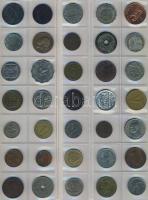 611db világpénz, igen sok tengerentúllal, régi és új, jobbakkal, benne ezüstök, albumlapokon T:vegye...