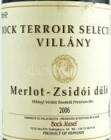 2006 Bock Terroir Selection Merlot-Zsidói dűlő. Bontatlan palack vörösbor, szakszerűen tárolt. 0,75l...