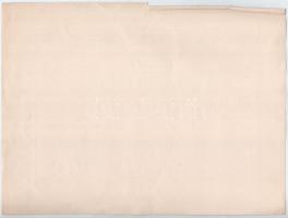 Budapest 1895. "Ős-Budavára Részvény-társaság" ideiglenes részvényjegye 1500K-ról "24...