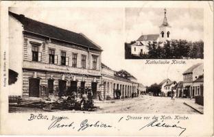 1903 Brcko, Brcka; Strasse vor der Kath. Kirche, Katholische Kirche / street view, church. Verlag M. Zeitler (EK)