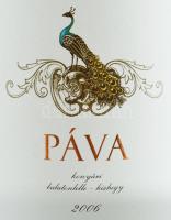2006 Konyári Páva. Szakszerűen tárolt, bontatlan palack. 0,75l, 14,5%Vol. "A bordeaux-i összeté...