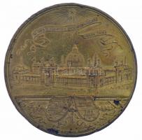 1885. "Emlékérem a budapesti országos kiállításra" Br emlékérem "Knopp és Steiner Bud...