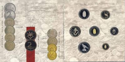 2008. 1Ft-100Ft 7 klf db, "Búcsú az egy, -és kétforintostól" díszes szettben T:PP Csak 400...