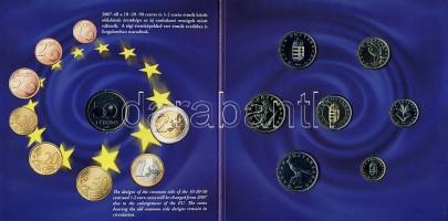 2007. 1Ft-100Ft 8klf db, szettben, benne 50Ft "50 éves a Római Szerződés" T:BU Csak 5000db...