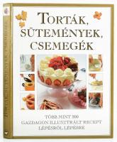 Mary Berry: Torták, sütemények, csemegék. Ford.: Szilágyi Katalin. Bp., 1995, Kulturtrade. Gazdag képanyaggal illusztrált. Kiadói kartonált papírkötés.   Mary Berry (1935-) angol televíziós személyiség, szakács, cukrász, pék, ételíró, a brit Sütimester (The Great British Bake Off) c. műsor elismert zsűritagjának kreatív, izgalmas és finom receptjeinek gyűjteménye.