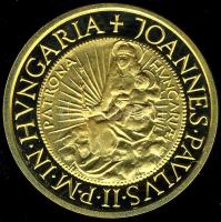 1991. 10.000Ft Au "II.János Pál pápa látogatása" 6,982g T:PP Csak 10.000db!