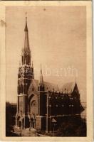 1918 Budapest XIV. Szent Domonkos-rend jelenlegi temploma (Rózsafüzér királynéja templom) a Thököly útról nézve (fl)