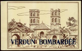 A lebombázott Verdun képeslapfüzet 20 lappal/ the destroyed Verdun with 20 cards