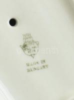 Zsolnay bika, kézzel festett, jelzett, (tervező:Sinkó András), hibátlan, m:15 cm, h:31 cm