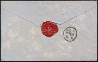 9kr MP Type III with nice margins, torn on the right side, not cut! With plate variety, on envelope ...