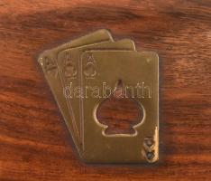 Fa kártyadoboz, 8x12x9cm