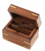 Fa kártyadoboz, 8x12x9cm