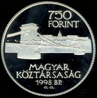 1998. 750Ft Ag "Budapest egyesítésének 125. évfordulója" T:PP