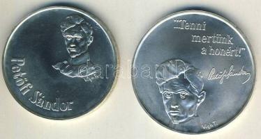 1973. 50Ft Ag + 100Ft Ag "Petőfi" T:BU