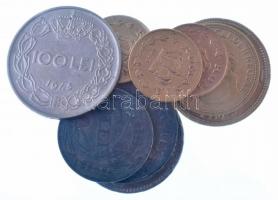 Románia 1930-1943. 1L-100L (10xklf) T:2-3
Romania 1930-1943. 1 Leu - 100 Lei (10xdiff) C:XF-F