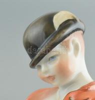 Herendi porcelán Ludas Matyi, gazdagon díszített magyaros mintával. Kézzel festett, jelzett, kopásny...