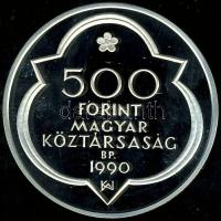 1990. 500Ft Ag "Mátyás király" T:PP