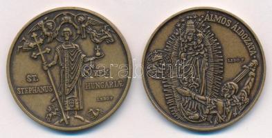 Lebó Ferenc (1960-) DN "Attila találkozása Nagy Szent Leó Pápával / Szent István" Br emlék...