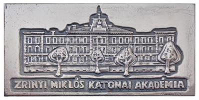 Garamkeszi János (1936-) DN "Zrínyi Miklós Katonai Akadémia" ezüstözött bronz emlékplakett...