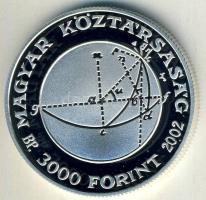 2002. 3000Ft Ag "Bolyai János" T:PP Csak 3000db!