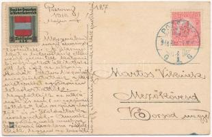 1918 Ukrán-Rada. Első világháborús saját kézzel rajzolt katonai propaganda, Schima András rajza és s...