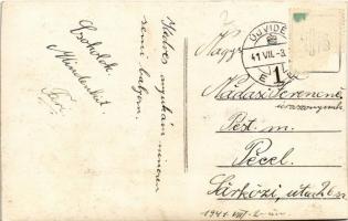 1941 Újvidék, Novi Sad; felrobbantott híd / blown up bridge. photo