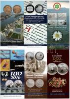 2015-2021. 64db klf színes MNB tájékoztató emlékpénzekhez