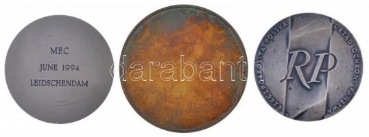 DN "Katonai Biztonsági Hivatal" Br emlékérem műgyantás rátéttel (70mm) + Lengyelország ~19...