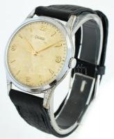 Doxa Jumbo 1958. kissé pettyes számlappal, új bőr szíjjal, működő állapotban, hozzá gyári doboz d: 3...