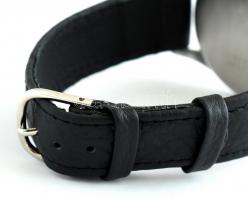 Doxa Jumbo 1958. kissé pettyes számlappal, új bőr szíjjal, működő állapotban, hozzá gyári doboz d: 3...