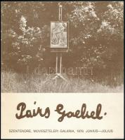 Vegyes katalógus tétel, 2 db: 
1979 Paizs Goebel festőművész emlékkiállítása. Szentendre, Szentendr...