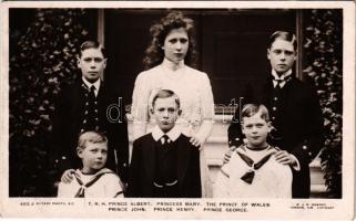 Prince Albert, Princess Mary, The Prince of Wales, Prince John, Prince Hnery, Prince George