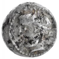 Ókori Görögország Obolus Ag (1,06g) T:2- patina Ancient Greece Obol Ag Horse left, trident right / Head left (1,06g) C:VF patina